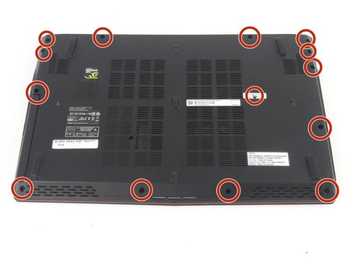تعویض باتری MSI GE62 6QF Apache Pro